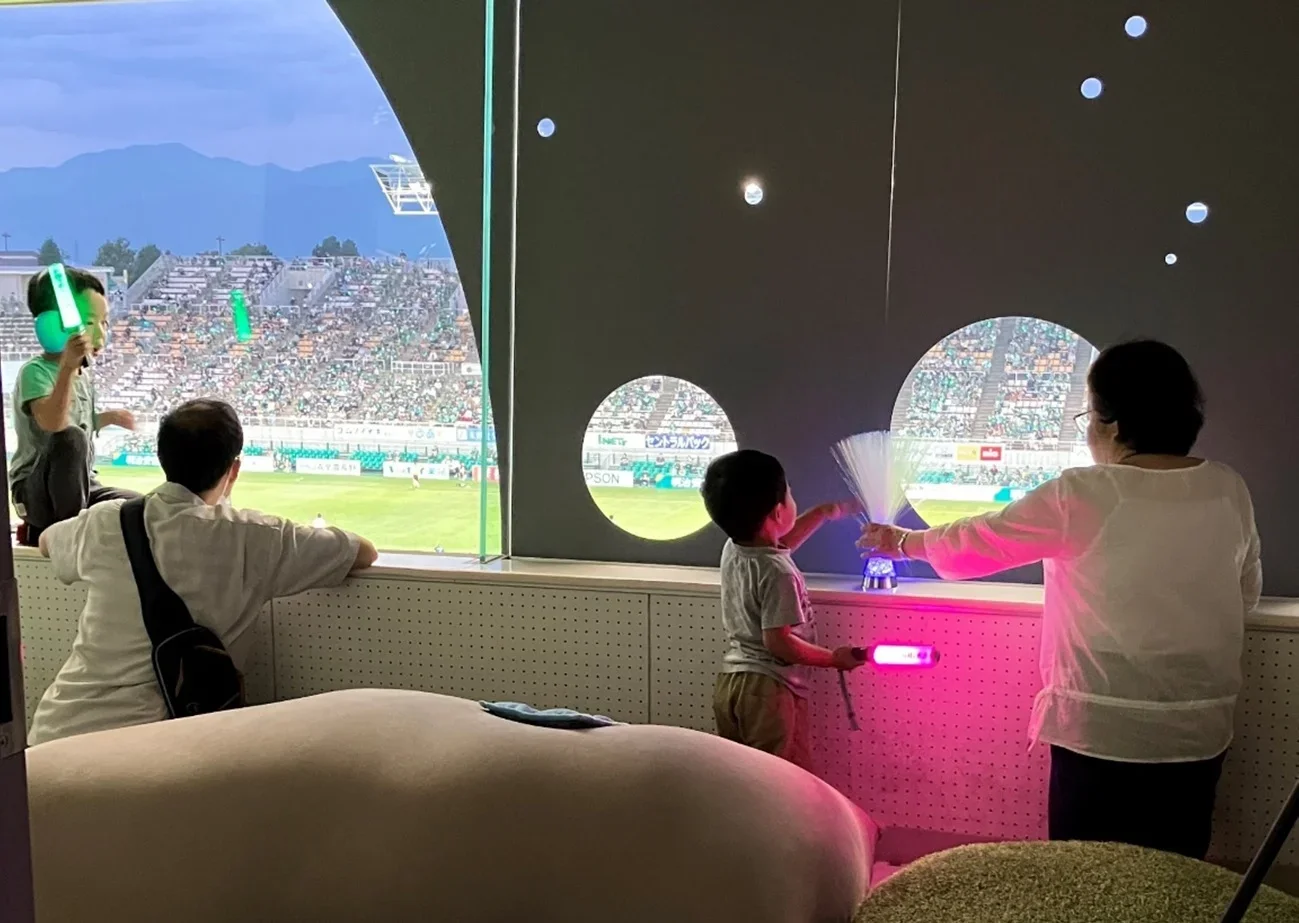 松本山雅FC、スタジアム サンプロアルウィンでの実施の様子(2023)